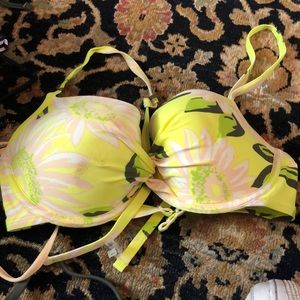 Aerie yellow bathing suit top